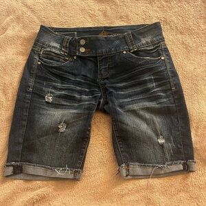 Almost Famous Women's Distressed Denim Shorts